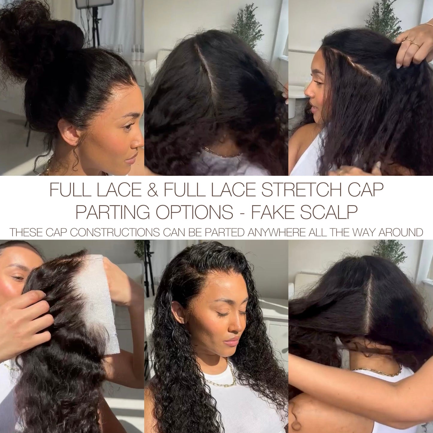 JAMIE | HD FULL LACE STRETCH CAP | M-L