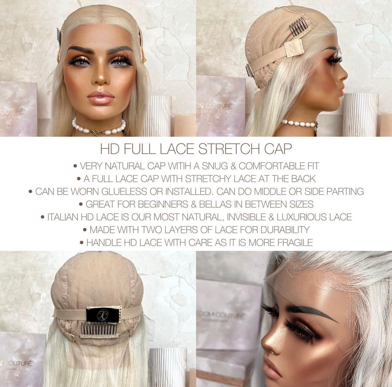 DESTINY | HD FULL LACE STRETCH CAP | S-M