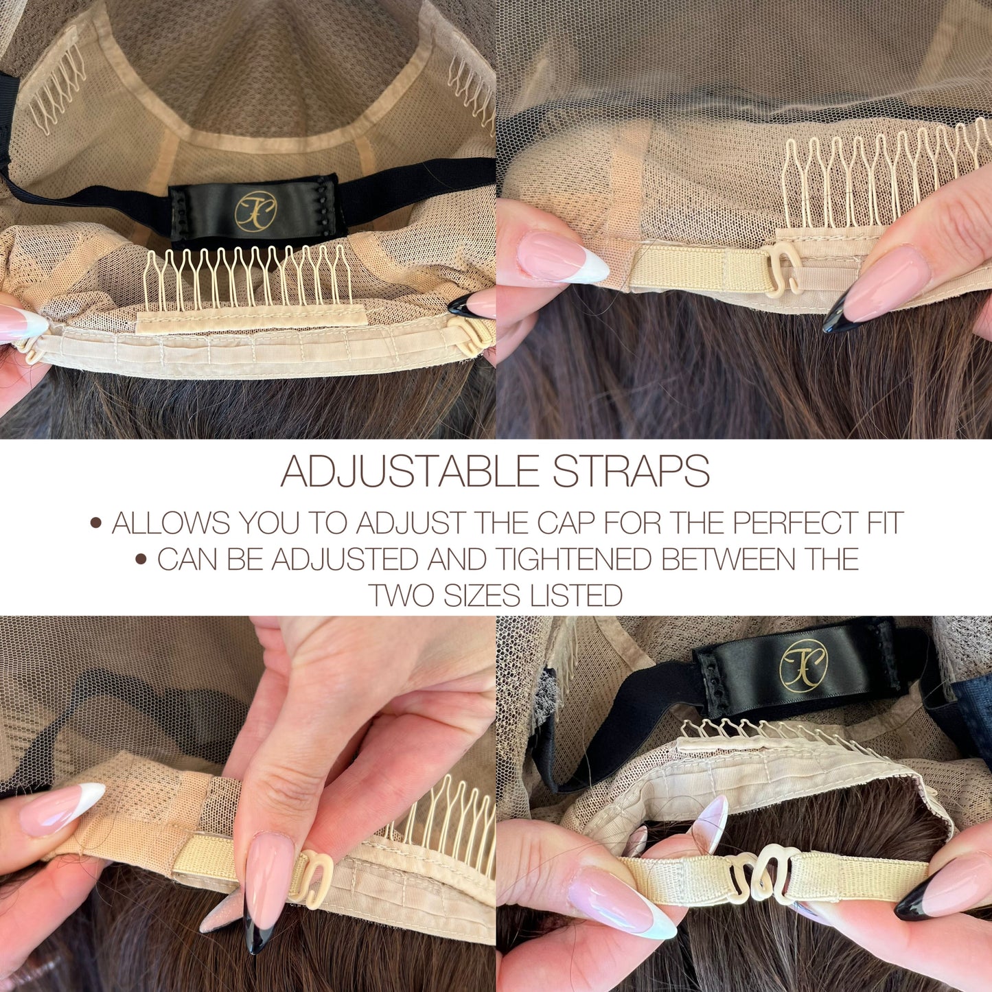 JAMIE | HD FULL LACE STRETCH CAP | M-L