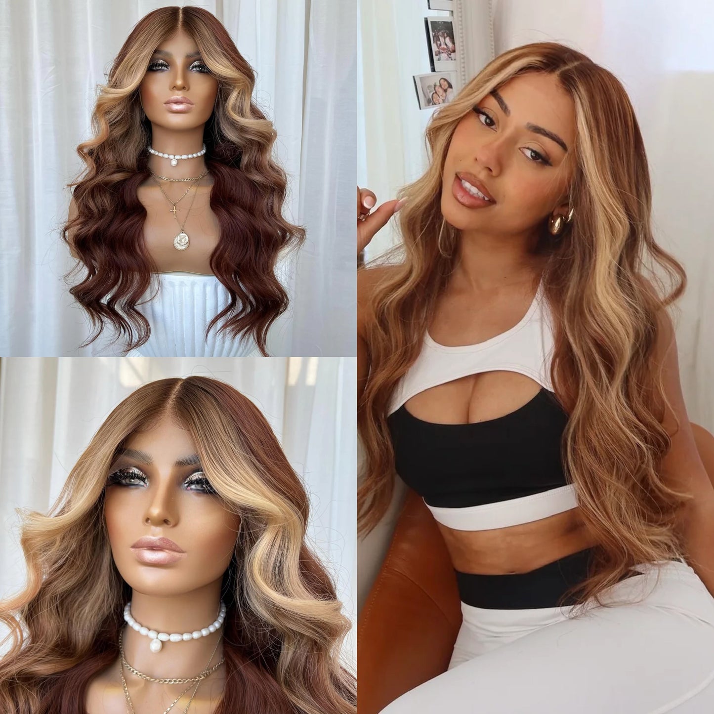 JAMIE | HD FULL LACE STRETCH CAP | M-L